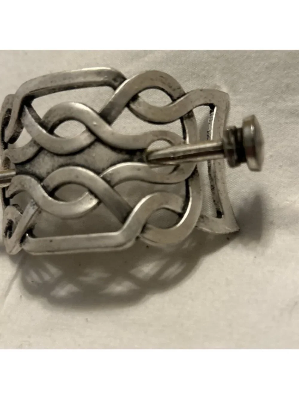 Retro Celtic Bun Holder Women Viking Hair Stick Pin Barrette Silver Tone New